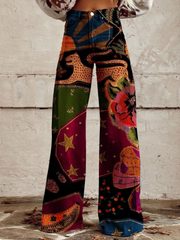 Sophia™ - Retro Vibrant Wide Leg Trousers