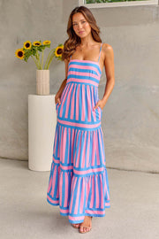 Emma™ - Chic Striped Summer Maxi Dress