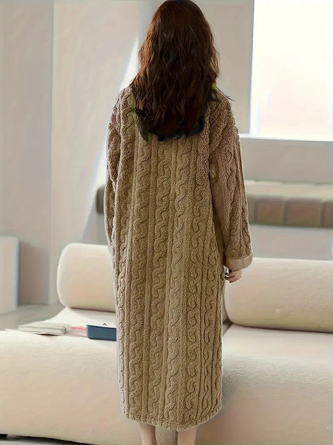 Abigail™ - Cozy Jacquard Fleece Winter Dress