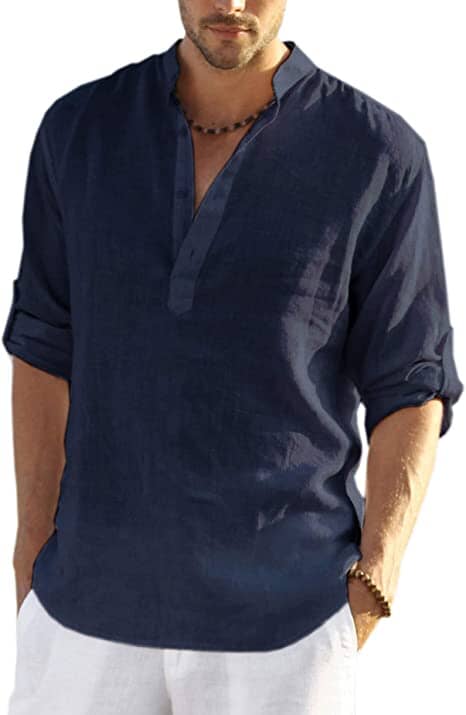 Marco - Cotton Style Henley Shirt