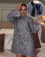 Lila™ - Chic Sparkle Dress with Bow