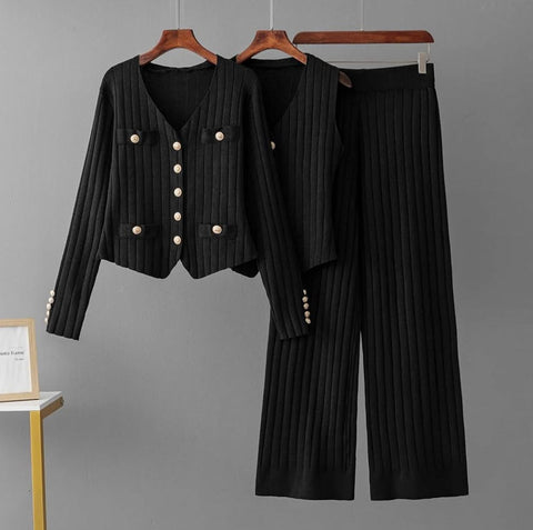 Isabella™ - Chic Knitted Vest Co-Ord Set