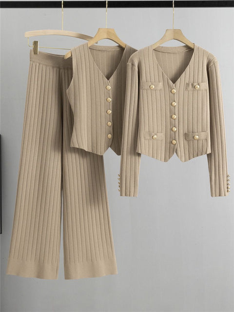 Isabella™ - Chic Knitted Vest Co-Ord Set