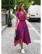 Samantha™ - Chic Floral Elegance Dress