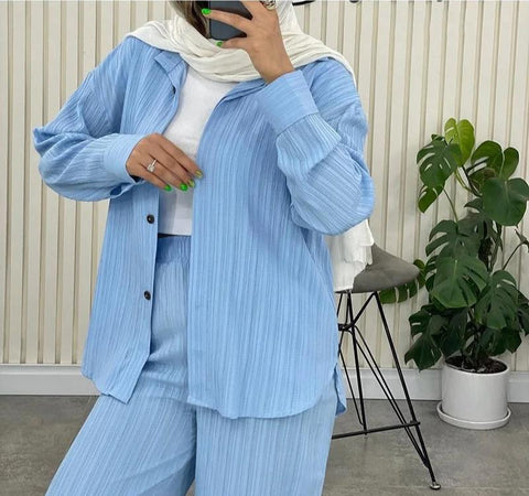 Ava™ - Chic Chiffon Monochrome Ensemble