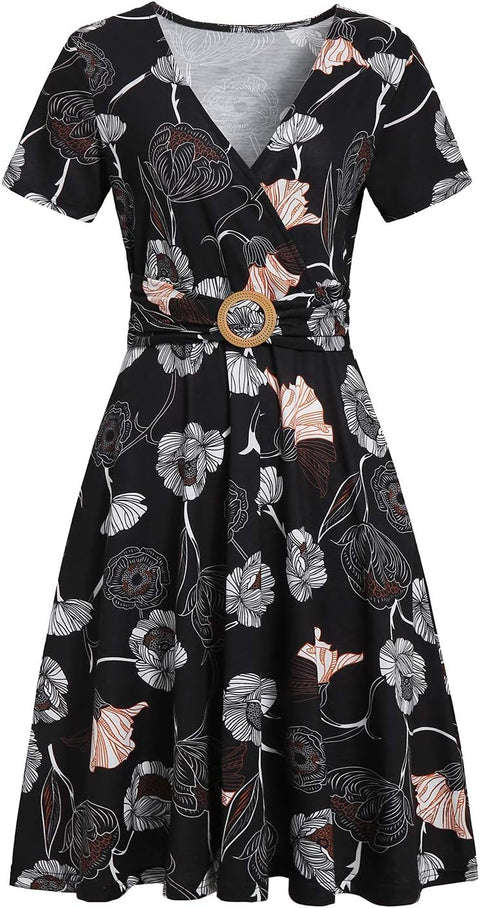 Emma™ - Chic Tropical Dress
