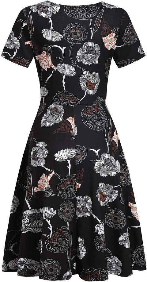 Emma™ - Chic Tropical Dress