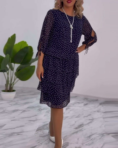 Sophia™ - Chic Polka Dot Dress