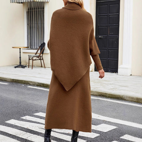 Scarlett™ - Chic Turtleneck Sweater and Skirt Combo