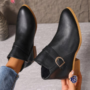 Amélina™ | Comfortable ankle boots with buckle for sensitive feet
