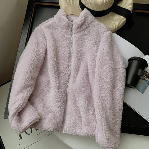 Riley™ - Snuggly Teddy Coat with Zip Closure