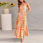 Emma™ - Chic Striped Summer Maxi Dress