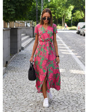 Samantha™ - Chic Floral Elegance Dress