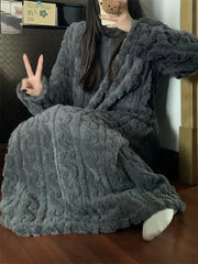 Abigail™ - Cozy Jacquard Fleece Winter Dress