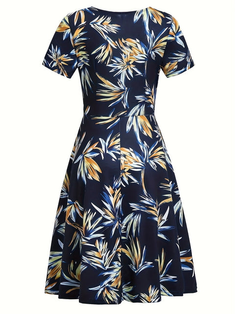 Emma™ - Chic Tropical Dress