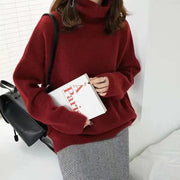 Kayla - High Collar Loose Knitted Sweater