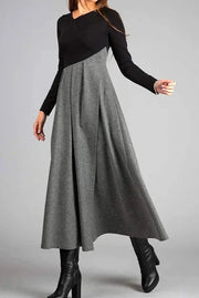 Sophia™ - Chic Two-Tone Dress