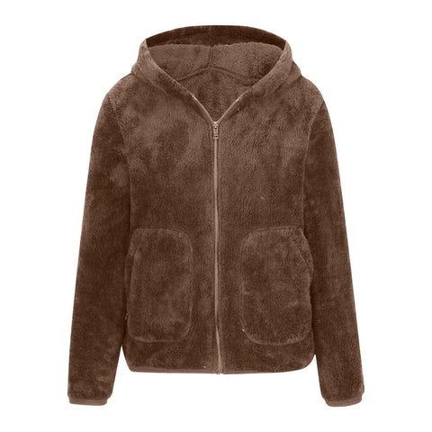 Avery™ - Ultra Cozy Coral Fleece Hoodie