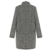 Colette™ | Patterned Mid-Length Coat