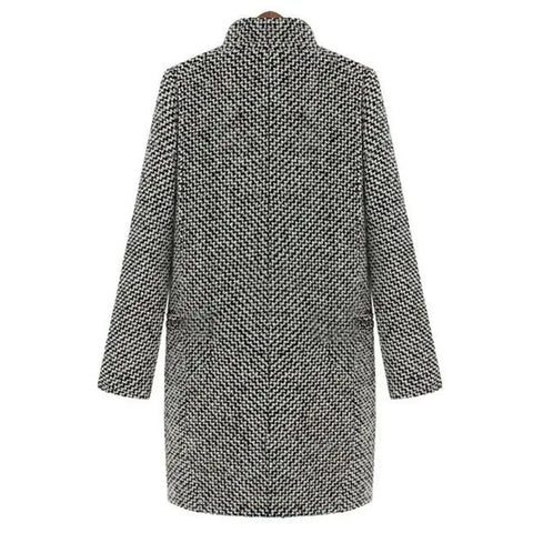 Colette™ | Patterned Mid-Length Coat