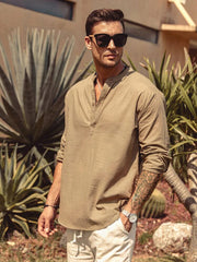 Marco - Cotton Style Henley Shirt