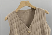 Isabella™ - Chic Knitted Vest Co-Ord Set