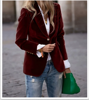 Olivia™ - Chic Velvet Blazer