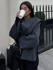 Avery™ - Elegant Luxe Cape Coat