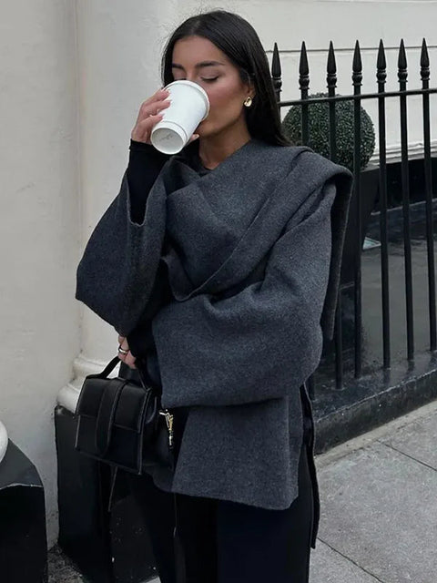 Avery™ - Elegant Luxe Cape Coat