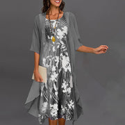 Aria™ - Chic Floral Print Dress Duo