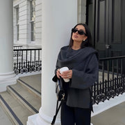 Avery™ - Elegant Luxe Cape Coat