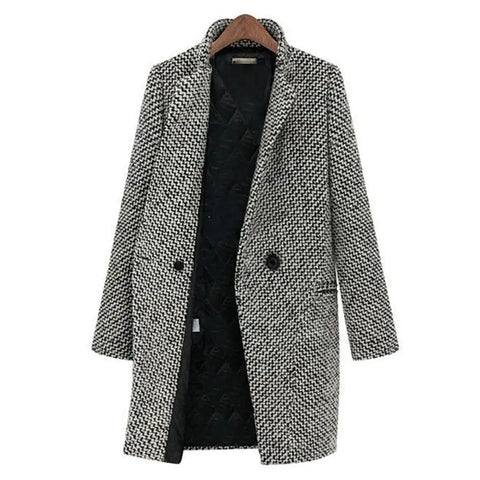 Colette™ | Patterned Mid-Length Coat