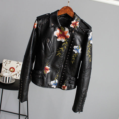 Sophia™ - Chic Floral Jacket with Artisan Touches