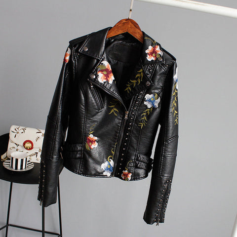 Sophia™ - Chic Floral Jacket with Artisan Touches