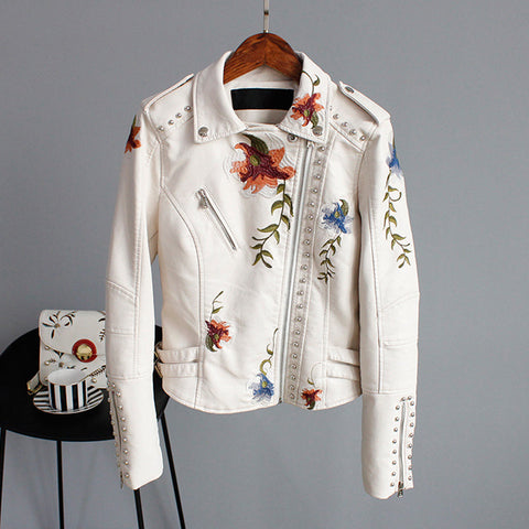 Sophia™ - Chic Floral Jacket with Artisan Touches