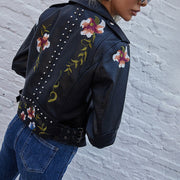 Sophia™ - Chic Floral Jacket with Artisan Touches
