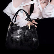 Isabella™ Timeless Chic | Sleek Croc-Pattern Handbag