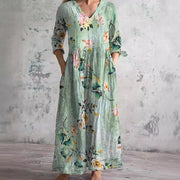 Sophie™ – Flowy Floral Dress with Tummy-Friendly Fit