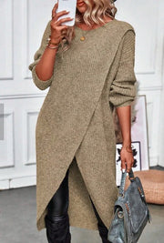 Addison™ - Cozy Asymmetrical Sweater Dress