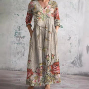 Sophie™ – Flowy Floral Dress with Tummy-Friendly Fit