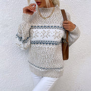 Sienna - Cozy Women's Snowflake Knitted Pullover