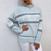 Sienna - Cozy Women's Snowflake Knitted Pullover