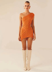 Nixie | One-Shoulder Crochet Mini