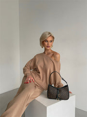 Sophie™ - Chic Winter Knit Monochrome Set