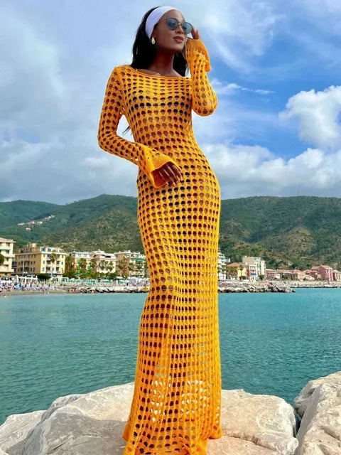 Portia | Maxi Dress with Bell Sleeves