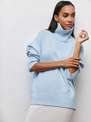 Eden - Elegant Oversized Turtleneck Knit Sweater