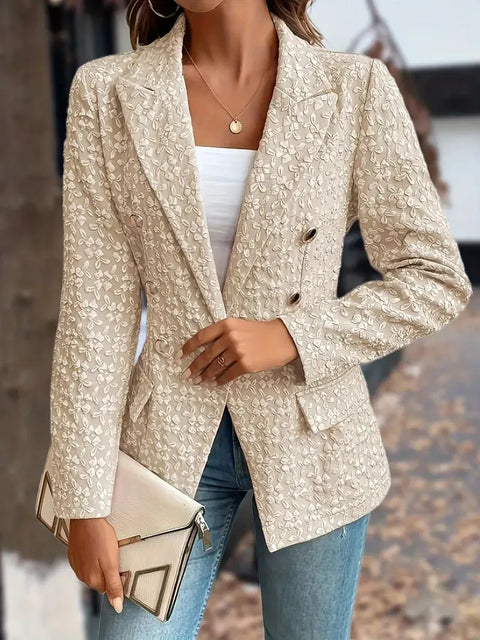 Savannah™ - Chic Vintage Double Breasted Blazer with Pockets