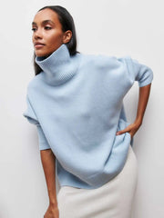Eden - Elegant Oversized Turtleneck Knit Sweater