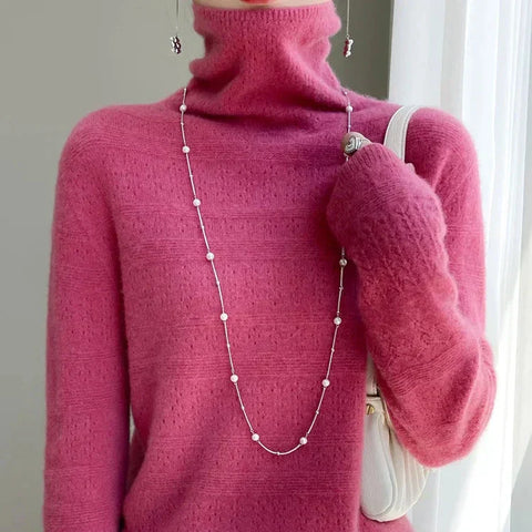 Sophia™ - Luxurious Cashmere Blend Turtleneck Sweater