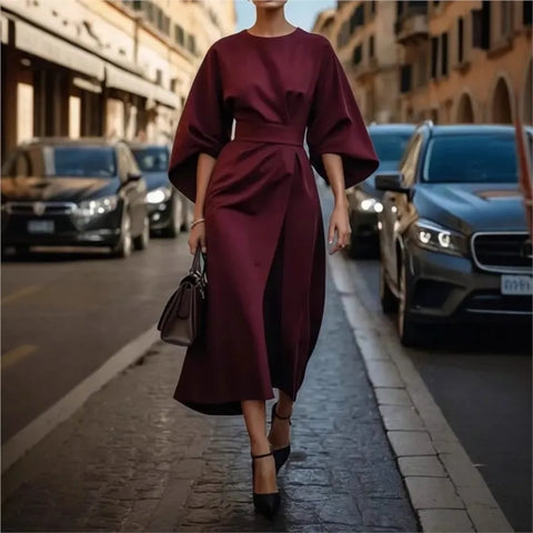 Isabella™ – Cozy Everyday Round Neck Dress